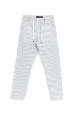Pantaloni bianco azzurro a righe U.s.grand polo US61104M