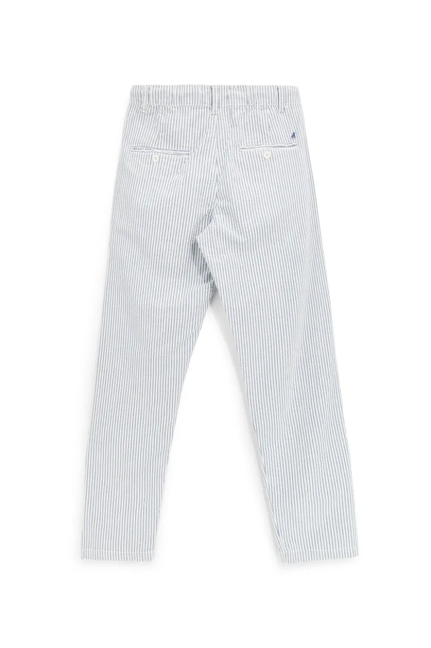 Pantaloni bianco azzurro a righe U.s.grand polo US61104M