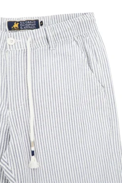 Pantaloni bianco azzurro a righe U.s.grand polo US61104M