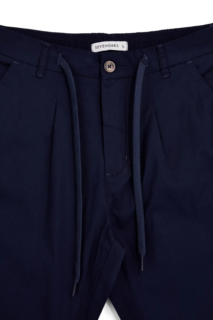 Pantaloni blu con coulisse e tasche Sevenoaks NBY008
