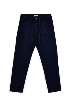 Pantaloni blu con coulisse e tasche Sevenoaks NBY008