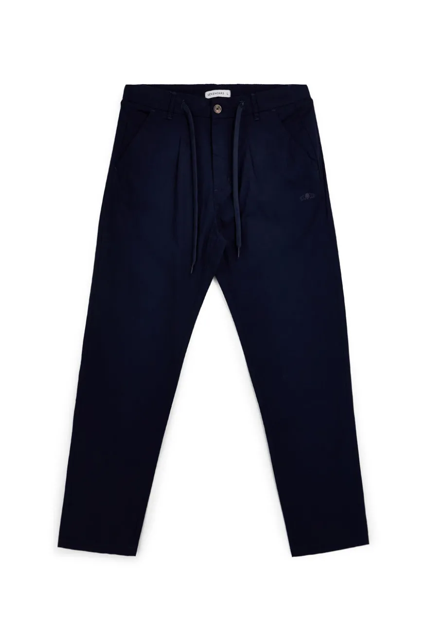 Pantaloni blu con coulisse e tasche Sevenoaks NBY008