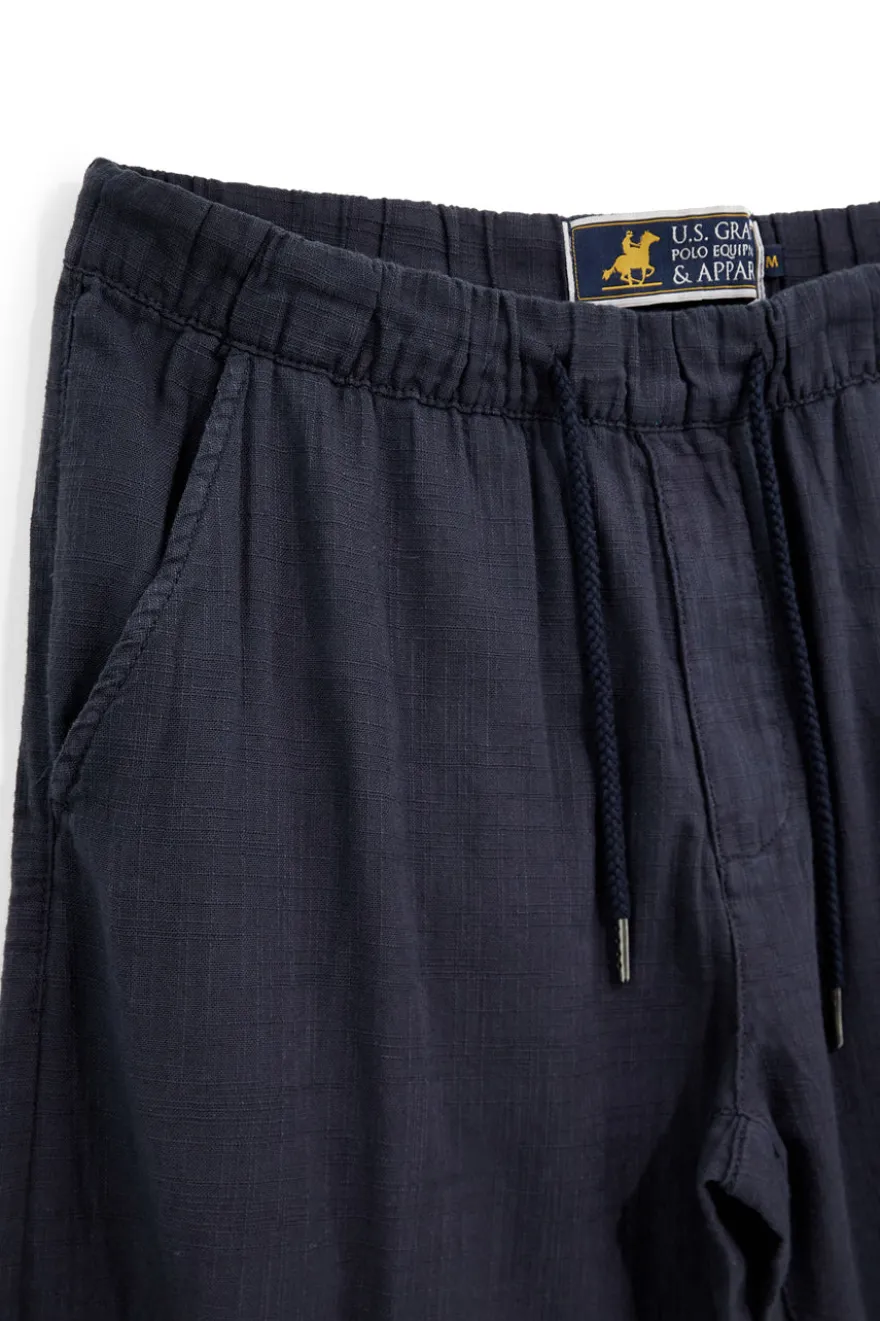 Pantaloni blu in cotone U.s.grand polo US61114M
