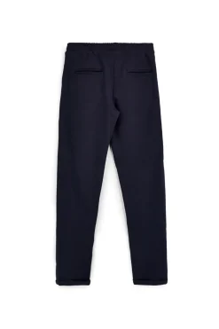 Pantaloni blu tessuto in morbida maglia piqué tinta unita Pittarello tierra PT-M-T-9078