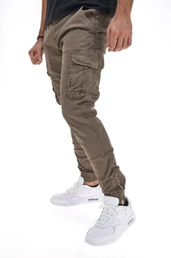 Pantaloni Cargo con Polsino Khaki Boardman 2750