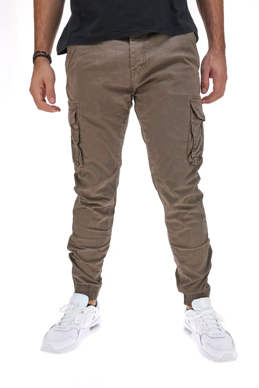 Pantaloni Cargo con Polsino Khaki Boardman 2750