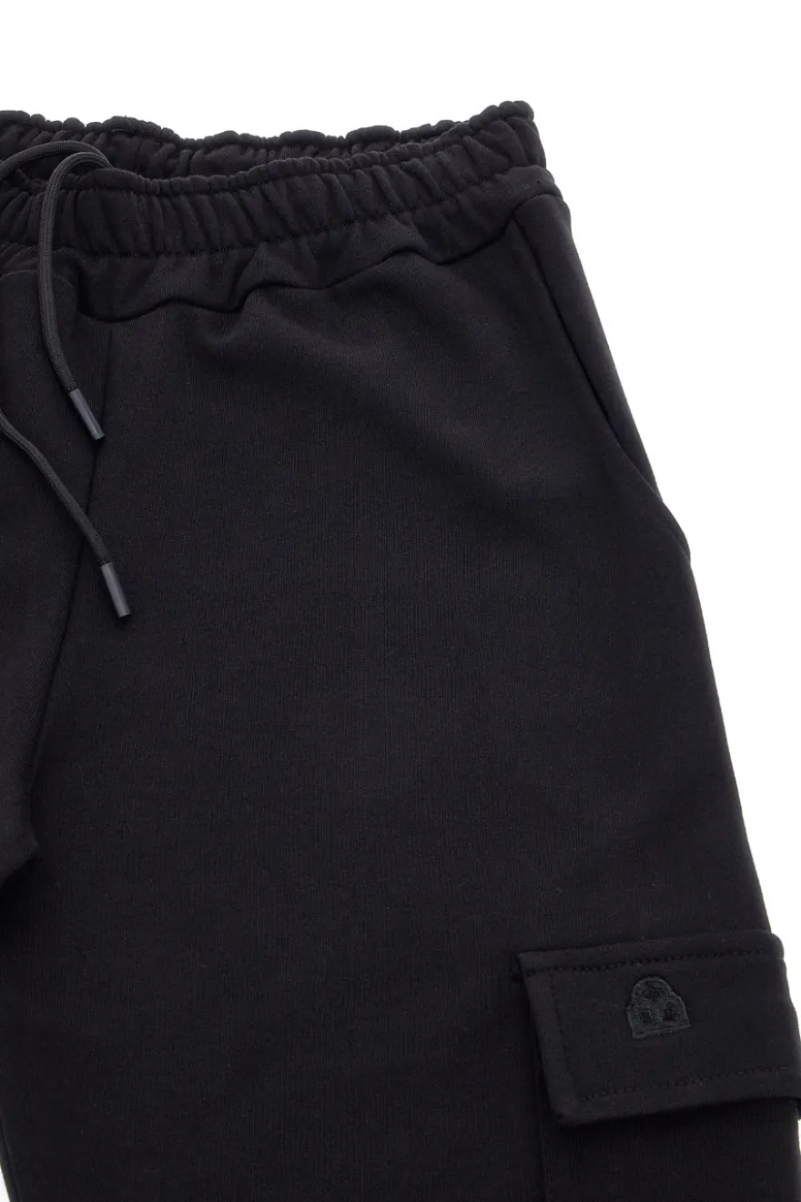 Pantaloni cargo neri con tasconi laterali Boardman 500