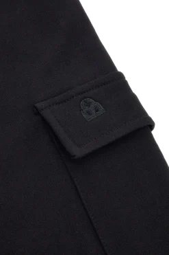 Pantaloni cargo neri con tasconi laterali Boardman 500