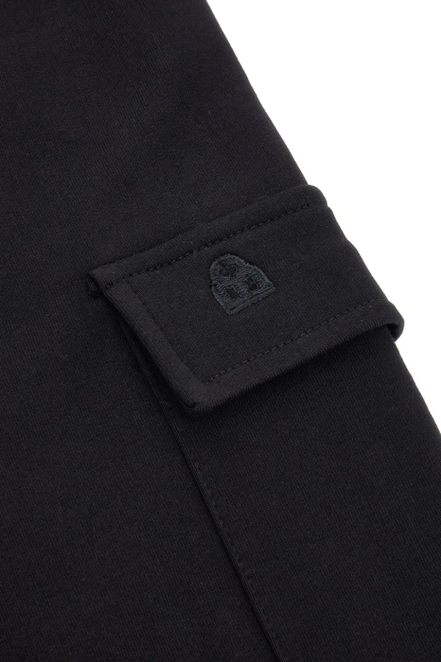 Pantaloni cargo neri con tasconi laterali Boardman 500