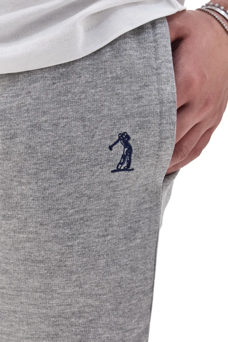 Pantaloni di Tuta con Polsino Grigio Melange US Golf Club 1237