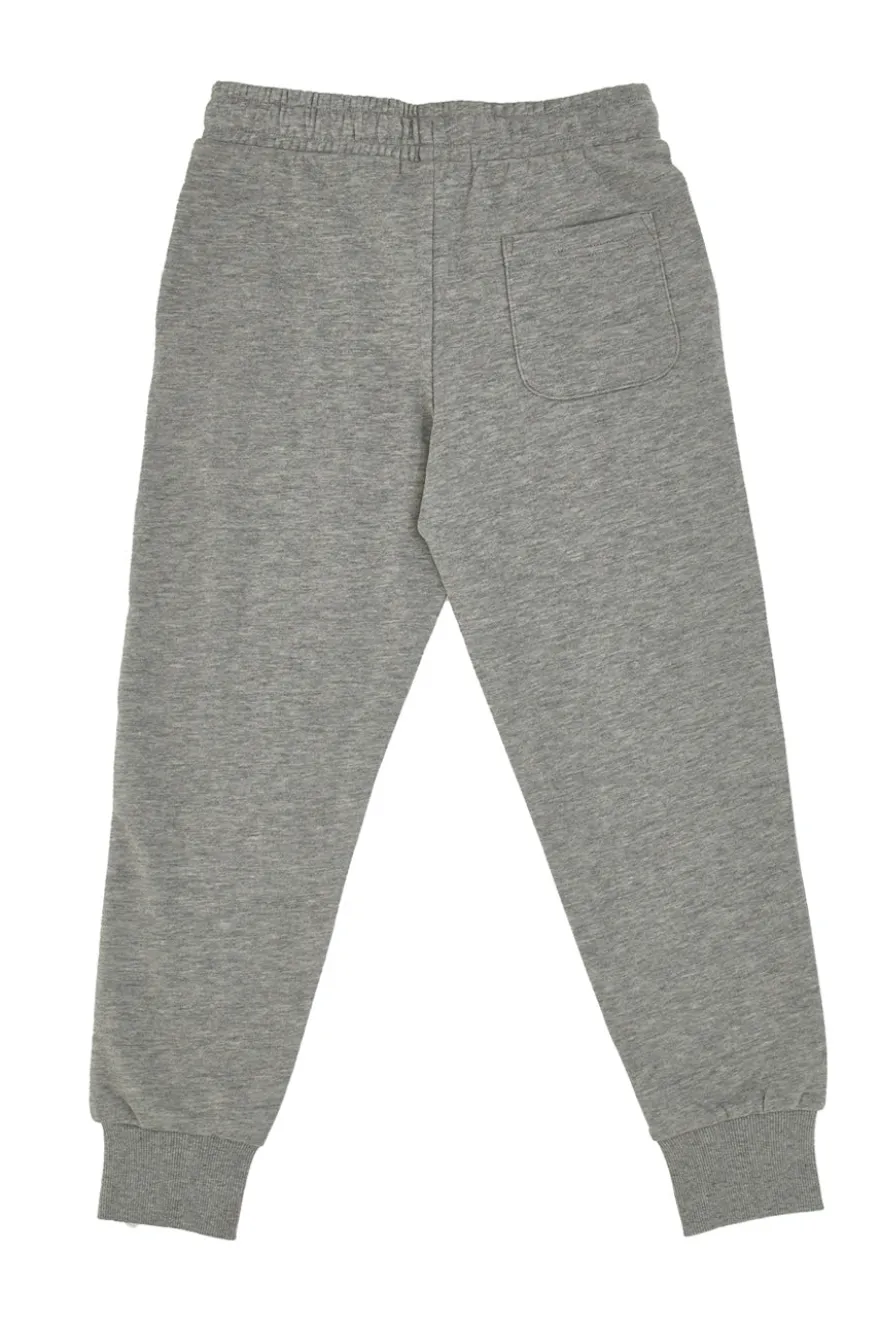 Pantaloni Grigi con Logo Ricamato Pitt Kids PT-B-FP-05022