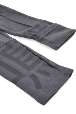 Pantaloni grigi felpati con stampa grafica Pitt Kids PT-KP-8009