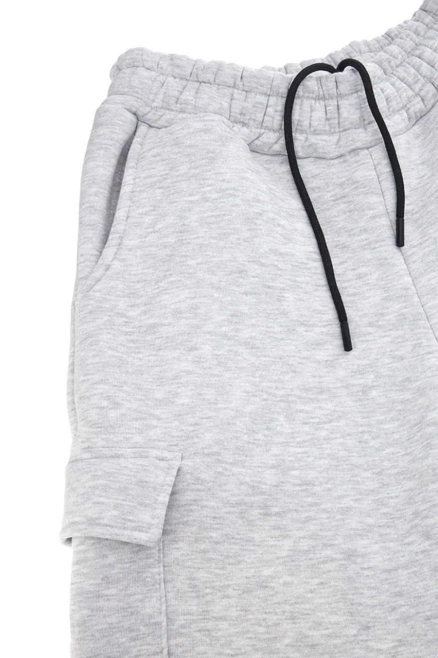 Pantaloni grigio chiaro cargo interno felpato Boardman 700