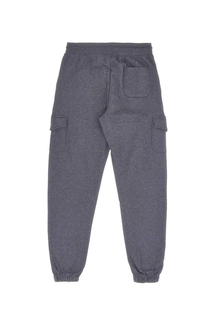 Pantaloni grigio scuro cargo interno felpato Boardman NBY821