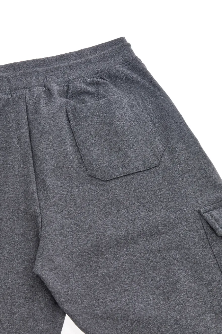 Pantaloni grigio scuro cargo interno felpato Boardman NBY821