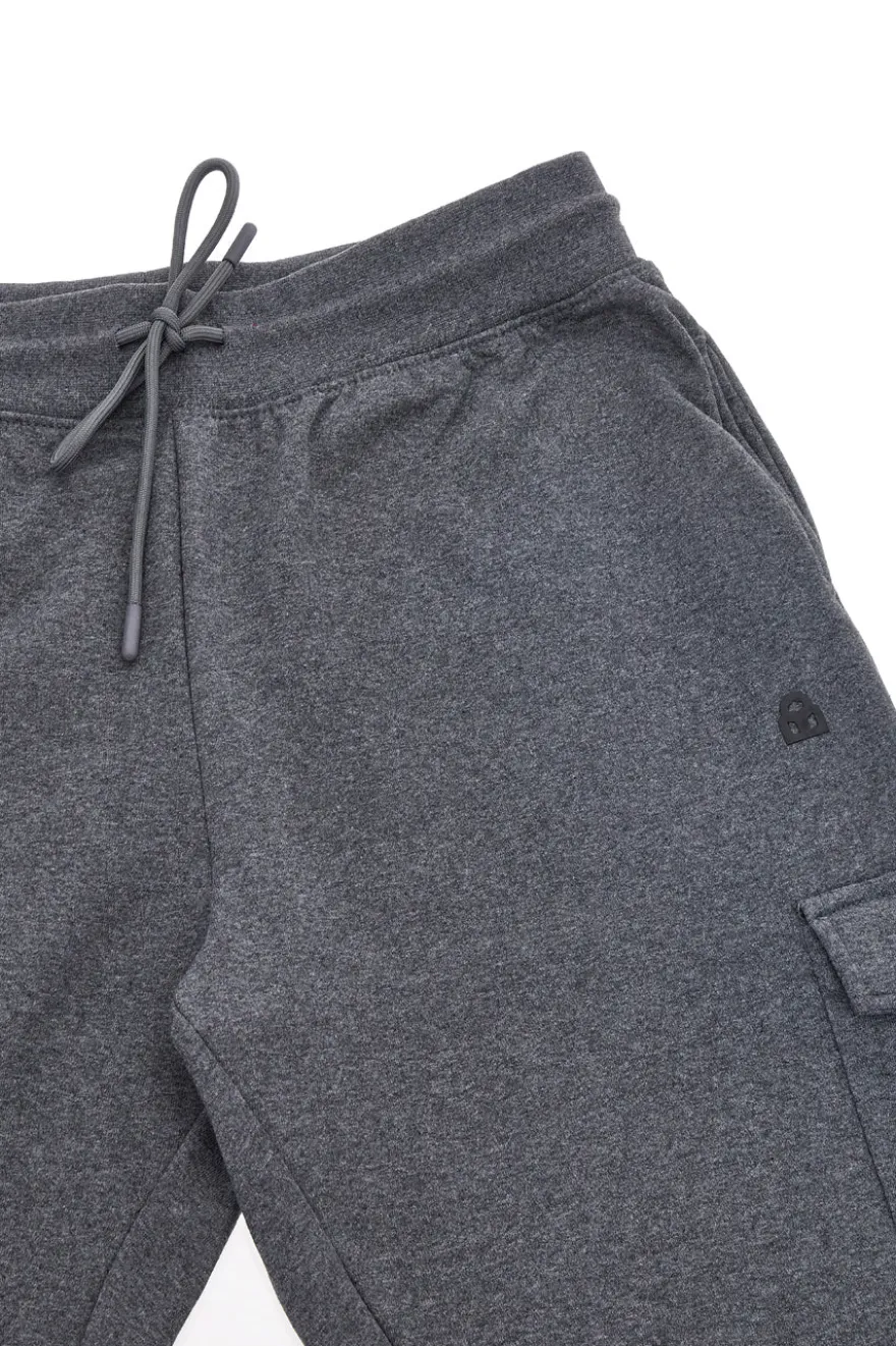 Pantaloni grigio scuro cargo interno felpato Boardman NBY821