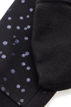 Pantaloni in tuta neri con pois PITT KIDS 6004