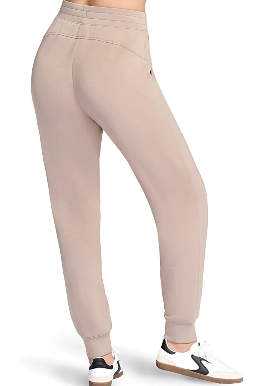 Pantaloni jogger beige in tessuto skechweave elevate Skechers PT149