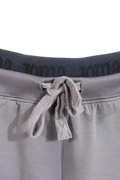 Pantaloni jogger grigi con fascia elastica e logo in silicone JOMA Step Long Pants