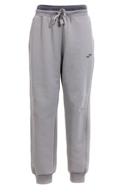 Pantaloni jogger grigi con fascia elastica e logo in silicone JOMA Step Long Pants