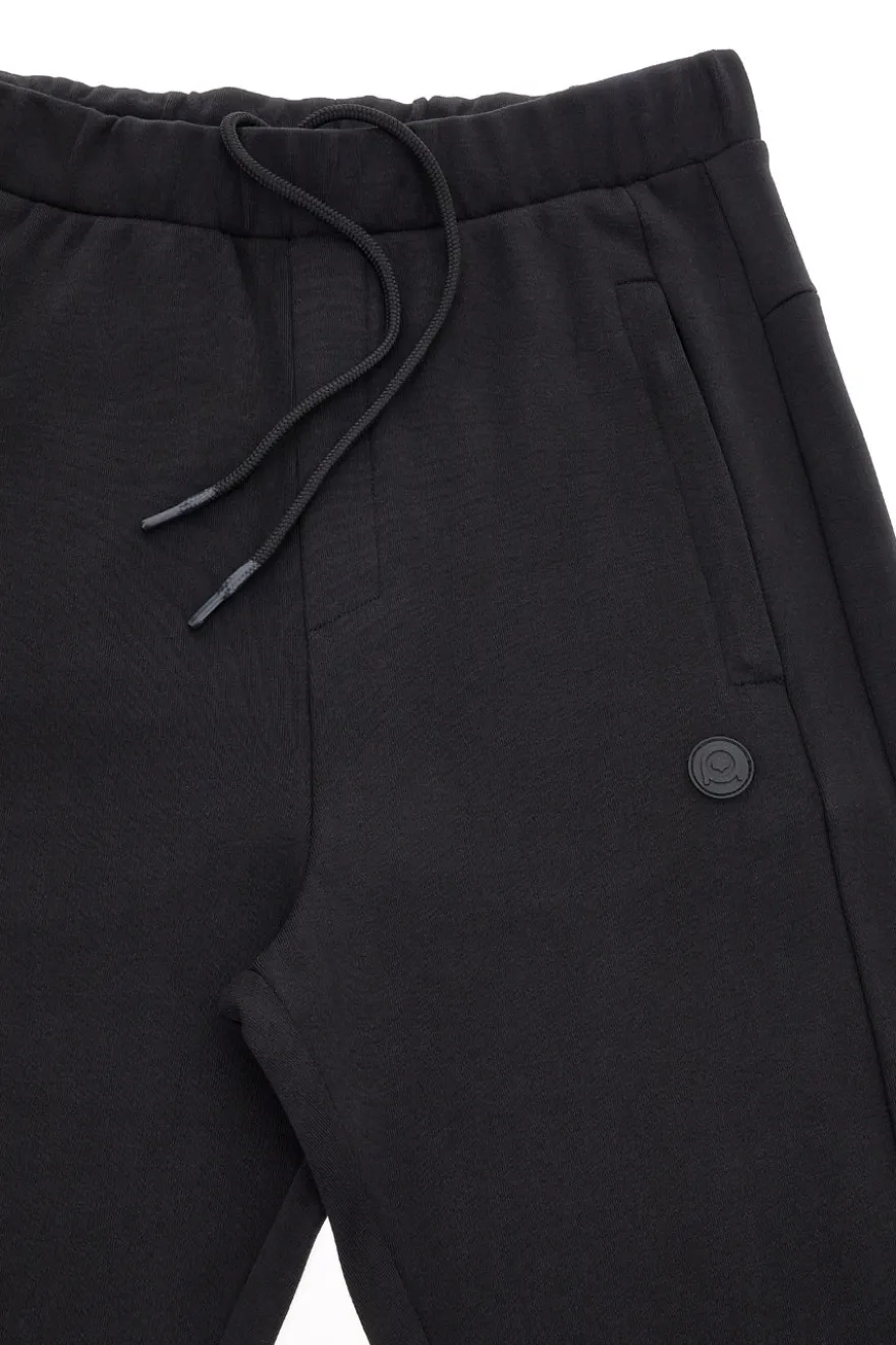Pantaloni jogger neri con inserti tono su tono Boardman PT-M-P-8056