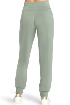 Pantaloni jogger verde salvia in tessuto skechweave elevate Skechers PT149