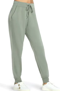 Pantaloni jogger verde salvia in tessuto skechweave elevate Skechers PT149
