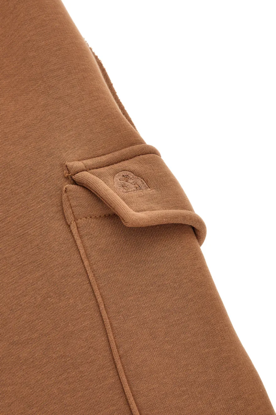 Pantaloni marroni cargo interno felpato Boardman 200