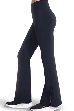 Pantaloni neri a zampa in tessuto GO FLEX™ Skechers PT216