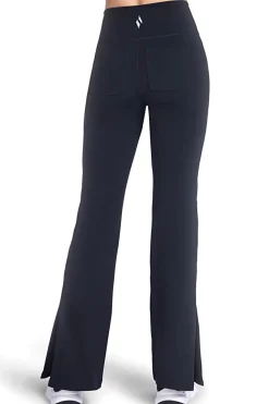 Pantaloni neri a zampa in tessuto GO FLEX™ Skechers PT216