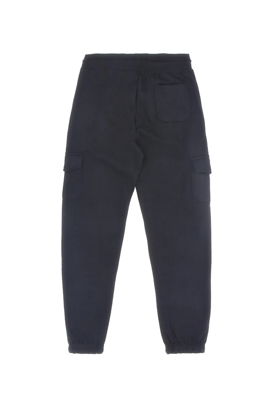 Pantaloni neri cargo interno felpato Boardman NBY821