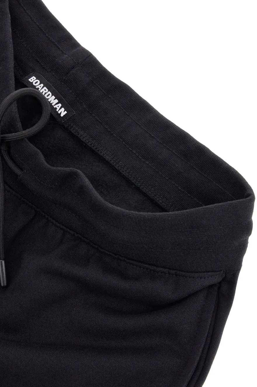 Pantaloni neri cargo interno felpato Boardman NBY821
