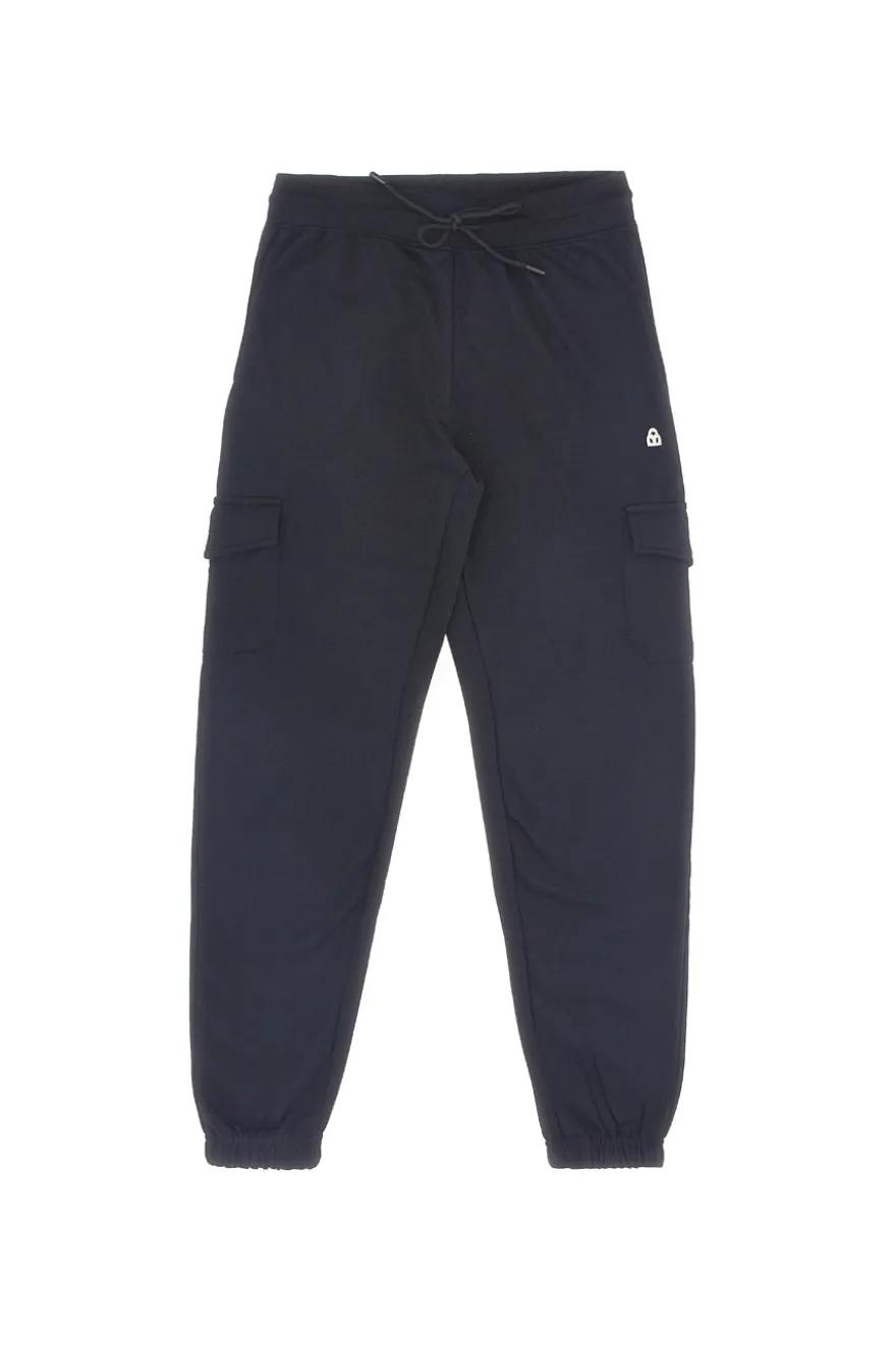 Pantaloni neri cargo interno felpato Boardman NBY821