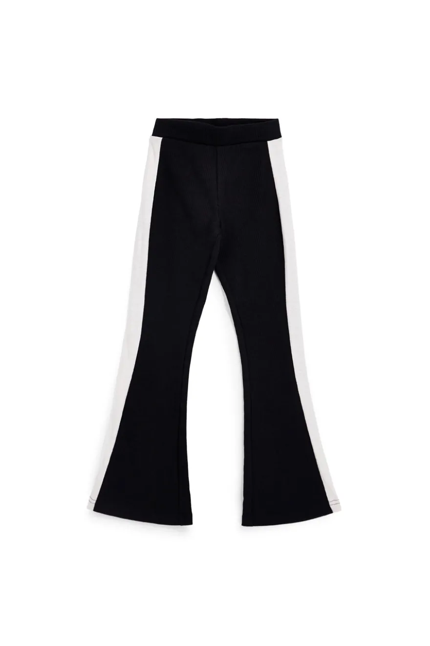 Pantaloni neri con banda laterale Pitt kids PT-G-F-9038