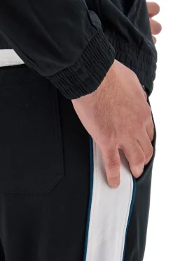 Pantaloni Neri Con Fasce Laterali Bianche SKECHERS Premier Track Pant