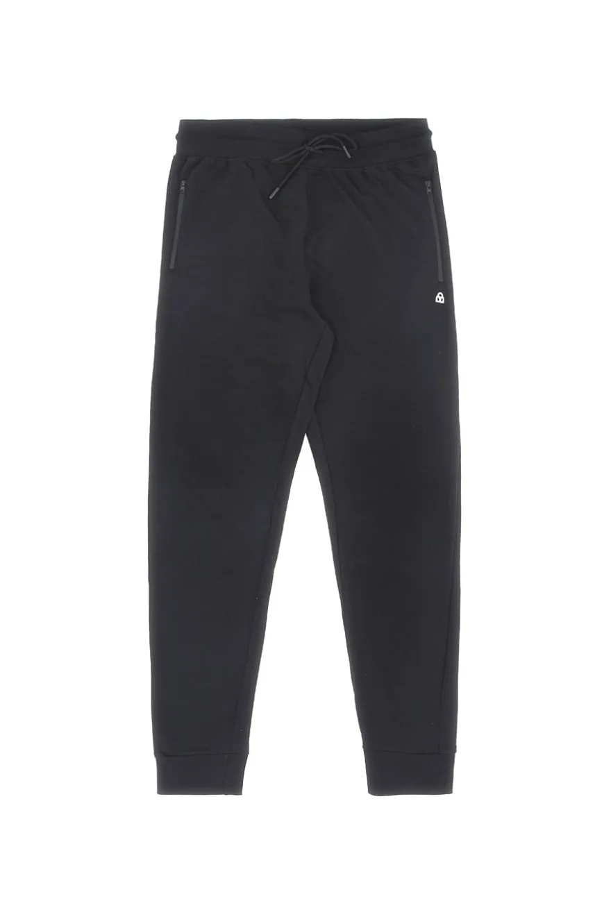 Pantaloni neri in felpa con zip Boardman NBY814