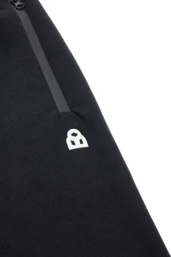 Pantaloni neri in felpa con zip Boardman NBY814