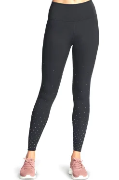 Pantaloni sportivi neri SKECHERS GO WALK Shine FL HW Legging
