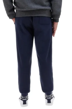 Pantaloni tuta blu in cotone e poliestere con stampa frontale U.S. Golf Club F105