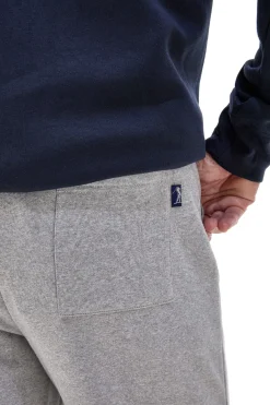 Pantaloni tuta grigi in cotone e poliestere con polsino alla caviglia U.S. Golf Club F105