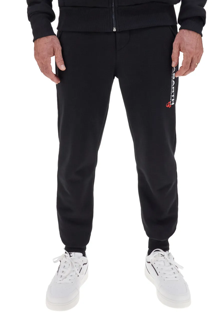 Pantaloni tuta sportivi neri con logo Abarth AH001PA