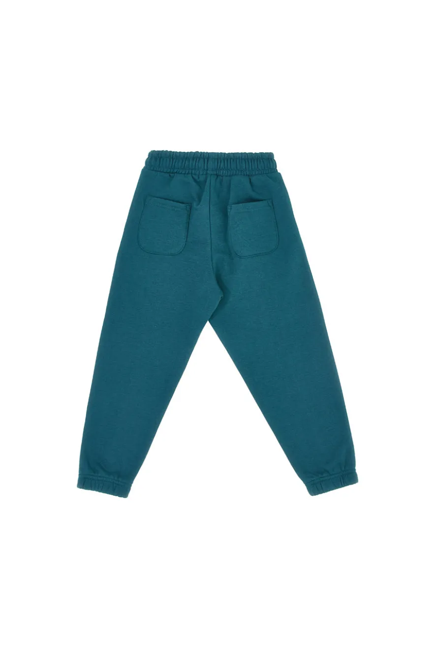 Pantaloni verdi felpati con stampe grafiche Pitt Kids PT-KP-8024