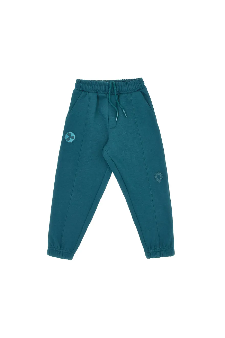 Pantaloni verdi felpati con stampe grafiche Pitt Kids PT-KP-8024