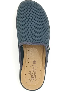 Pantofola Antracite Made In Italy Con Plantare Anatomico Fly Flot 7118