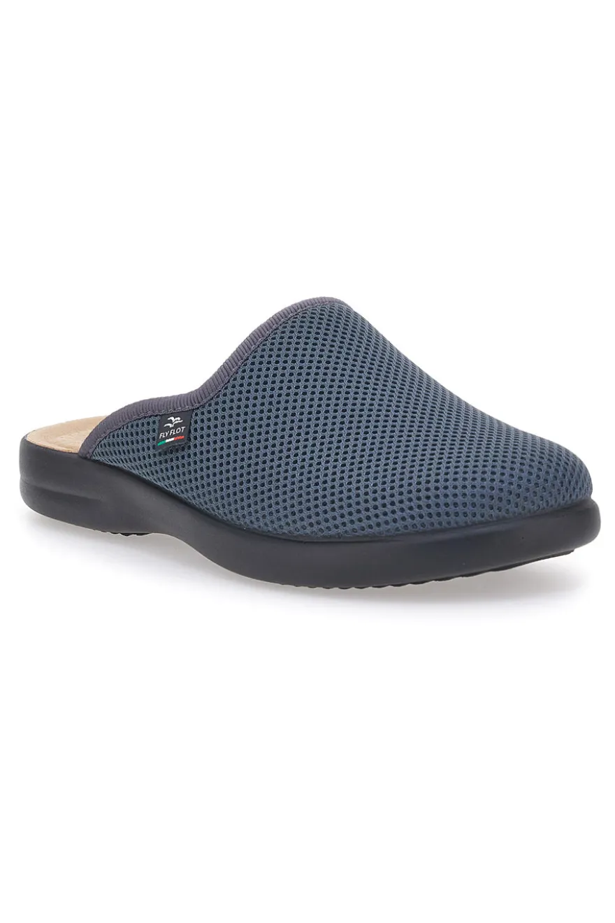 Pantofola Antracite Made In Italy Con Plantare Anatomico Fly Flot 7118