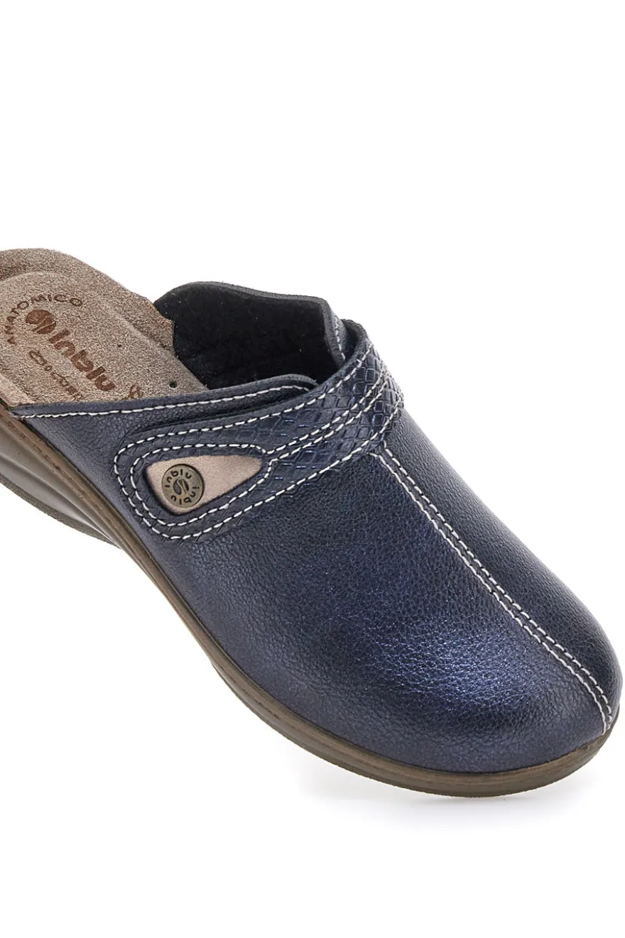 Pantofola blu anatomica con cuciture a vista Inblu 80LY