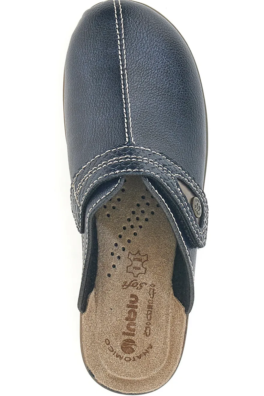 Pantofola blu anatomica con cuciture a vista Inblu 80LY