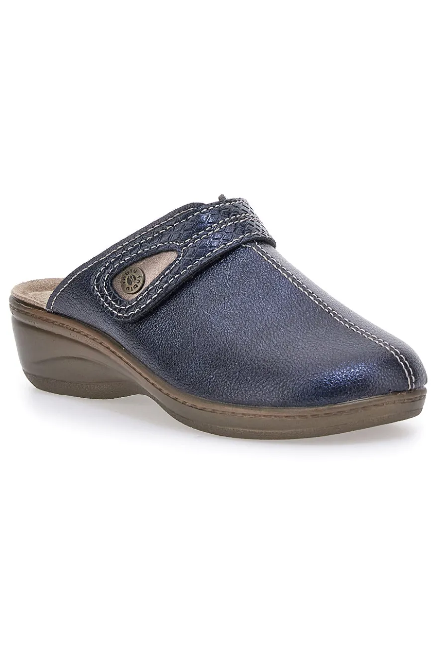 Pantofola blu anatomica con cuciture a vista Inblu 80LY