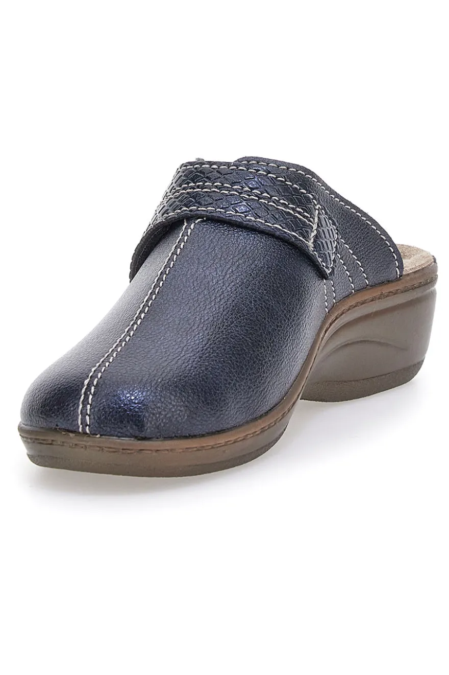 Pantofola blu anatomica con cuciture a vista Inblu 80LY
