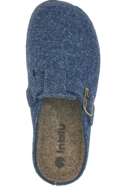 Pantofola blu in feltro con fibbia Inblu 23MT